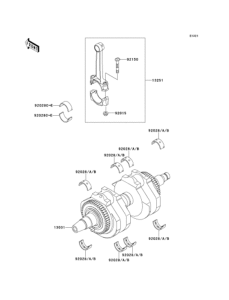 EJ650 Коленвал