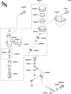 ZR1100 Задний торм цилиндр