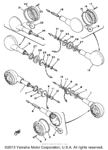 SR500G Поворотники