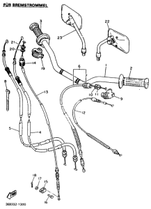SR500 Lenker . kabel