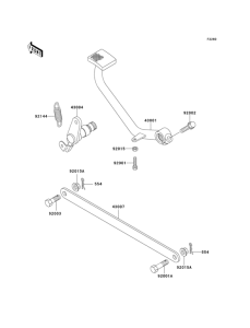 EN500 Педаль тормоза