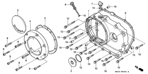 VT1100C2 Крышка картера правая