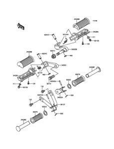 BJ250LFFA フットレスト