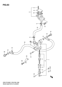 GSX-R1000 Задний тормозной цилиндр