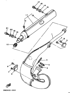 WR250Z Выхлопная система