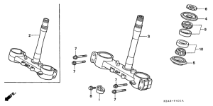 CR125R Траверса нижняя