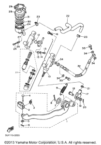 XT600EE Задний торм цилиндр