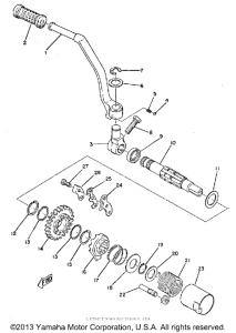 TY250A Кик стартер