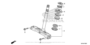 CB1000R Траверса нижняя