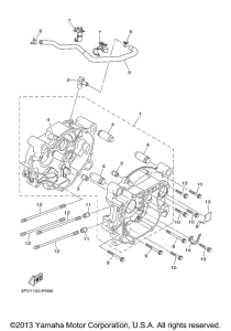 TTR90EV Картер двигателя