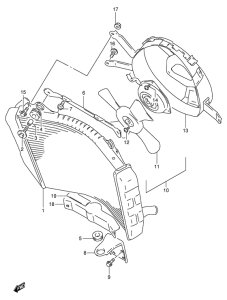 GSX-R1100 Радиатор