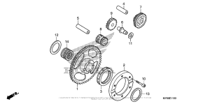 XR650L Муфта стартера