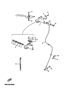 TZR50 Передний тормозной цилиндр