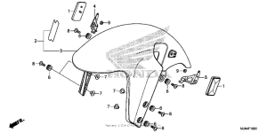 CTX1300 (ABS) Переднее крыло