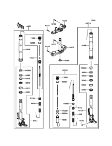 ZR1000 Передняя вилка