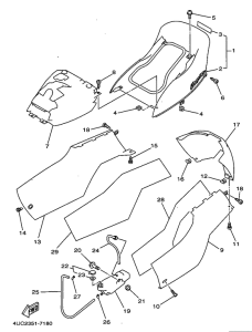 YP250 Боковые обтекатели