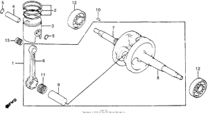 NB50 Коленчатый вал и поршни