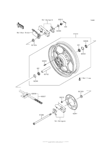 BR250 Задняя ступица колеса