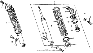 XL100 Задние амортизаторы