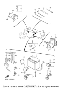 XVS950CUSP Электрика