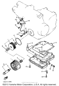 FZR400SWC Маслянный фильтр