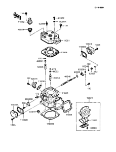 KMX125 Цилиндр и головка цилиндров