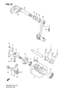 RM-Z450 Переключение передач
