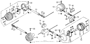 XL250 Задний фонарь