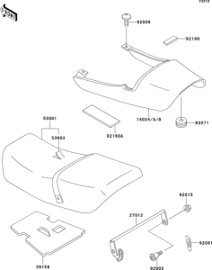 ZR750 Сиденье