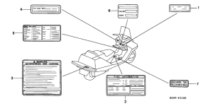 CN250 Лейбл предостережения