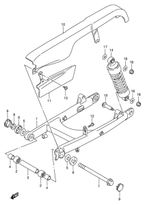 LS650 Маятник задний