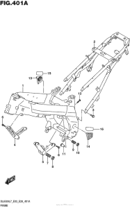 DL650X (ABS) Рама