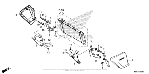 CTX700 Кожух радиатора