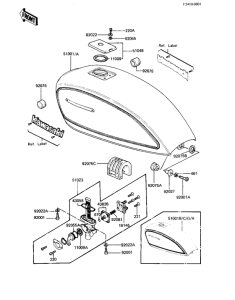 KZ1000 Tank fuel