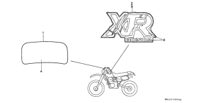 XR600R Label read the manual