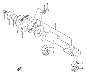 GS500 Балансирный вал
