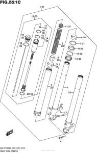 GSX-R1000 Front Fork Damper (Gsx-R1000L6 E33)
