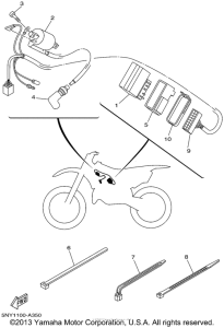 YZ125P Электрика
