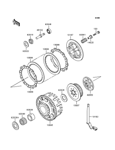 ZX400 Сцепление