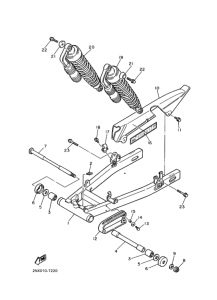 SRX400 Задний рычаг и подвеска