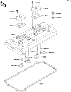 ZX1200 Крышка головки цилиндров