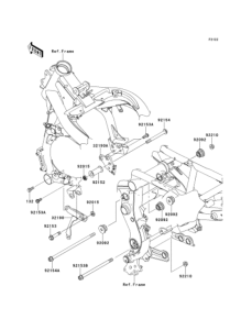 EX400 Крепление двигателя