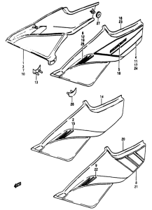 RG50 Обтекатель задний