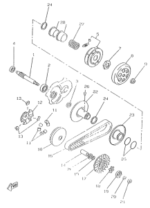 CW50RS Сцепление
