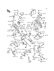 ZG1200 Капот двигателя нижний