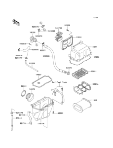 KLE500 Воздушный фильтр