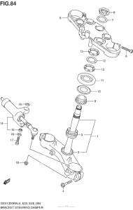 GSX1300R (ABS) Bracket Steering Damper
