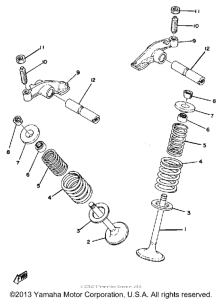 XT500F Valve - rocker arm