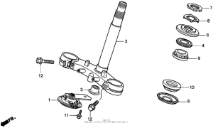 CBR900RR Траверса нижняя