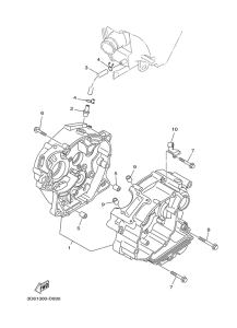 XT125X Картер двигателя